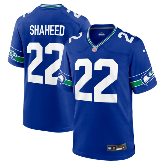 Seattle Seahawks Rashid Shaheed Royal Alternate Game Jersey