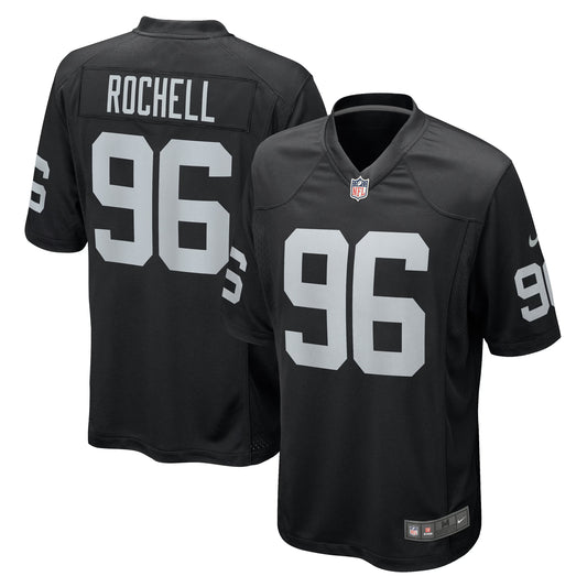 Las Vegas Raiders Isaac Rochell Black Team Game Jersey