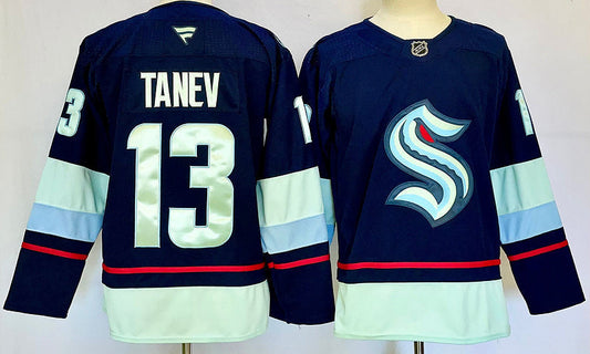 Men's Seattle Kraken Brandon Tanev #13 Fanatics Navy Home Breakaway Player Jersey