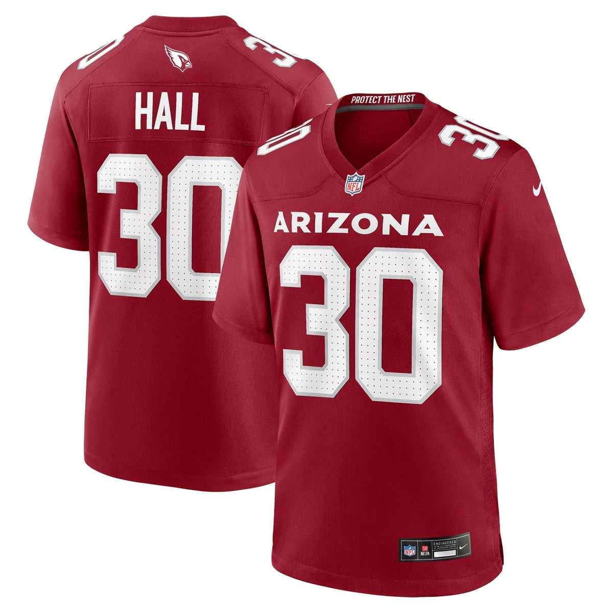 Darren Hall Arizona Cardinals Nike Team Game Jersey -  Cardinal