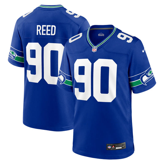 Seattle Seahawks Jarran Reed Royal Alternate Game Jersey