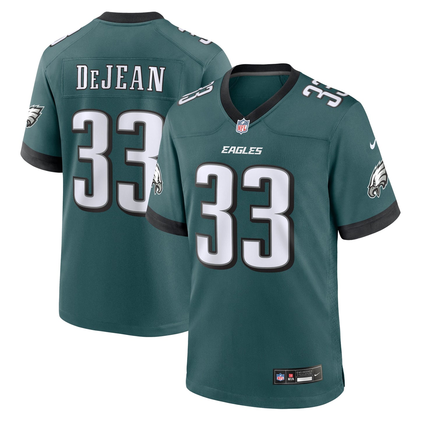 Philadelphia Eagles Cooper DeJean Green Game Jersey