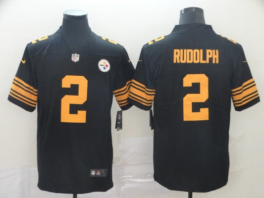 Men's Pittsburgh Steelers Mason Rudolph #2 Black Alternate Legend Jersey1