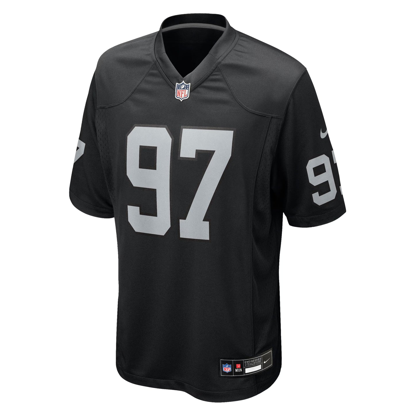 Las Vegas Raiders Tonka Hemingway Black Team Game Jersey