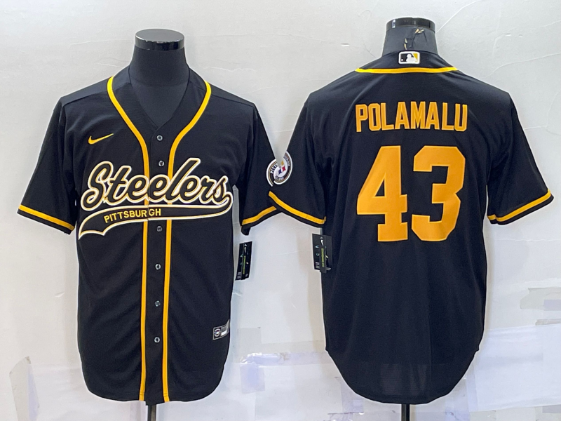 Men's Pittsburgh Steelers Troy Polamalu #43 Black Vapor F.U.S.E. Limited jersey