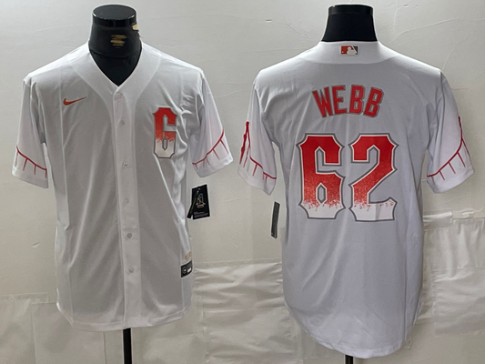Men's San Francisco Giants Logan Webb #62 White City Connect Replica Player jersey