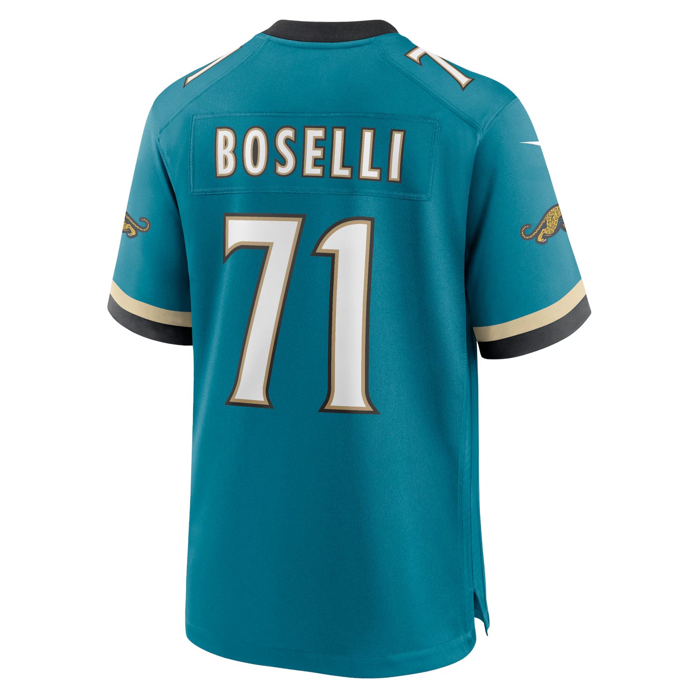 Jacksonville Jaguars Tony Boselli Teal Prowler Throwback Retired Player Game Jersey