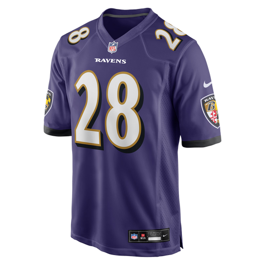 Baltimore Ravens Taven Bryan Purple Team Game Jersey