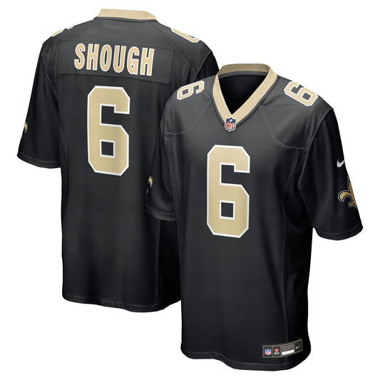 New Orleans Saints Tyler Shough Black Game Jersey