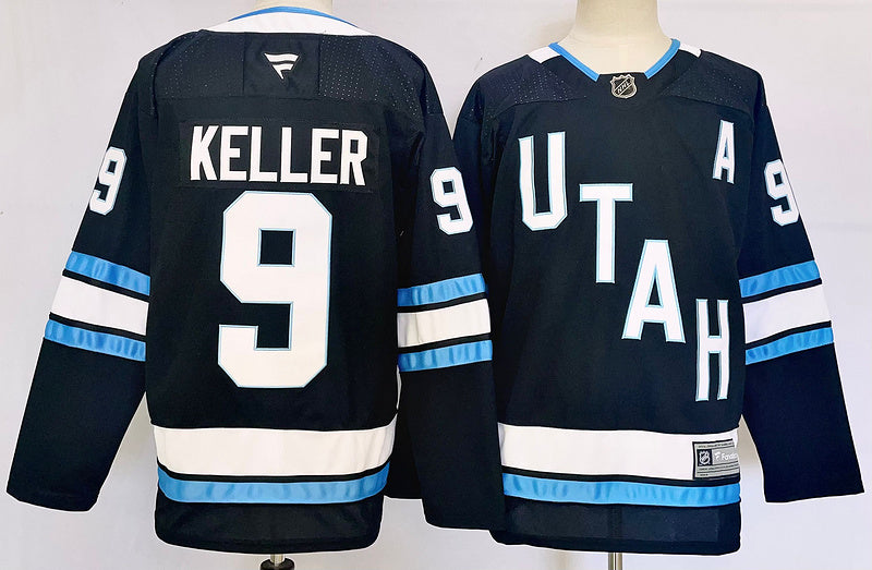 Men's Phoenix Coyotes Clayton Keller #9 Black Game jersey