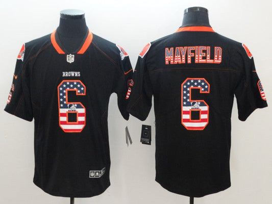 Men's Cleveland Browns Baker Mayfield Black Player Legend Jersey1
