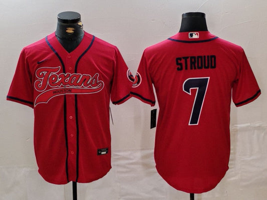 Men's Houston Texans C.J. Stroud #7 Red Game Player Jersey1