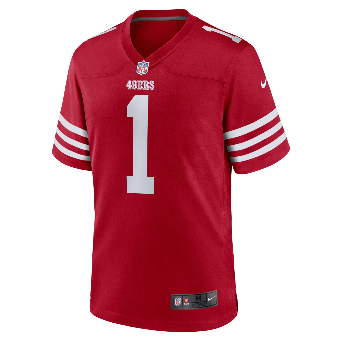 San Francisco 49ers Number 1 Groom Scarlet Game Jersey