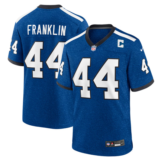 Indianapolis Colts Zaire Franklin Blue Alternate Game Jersey