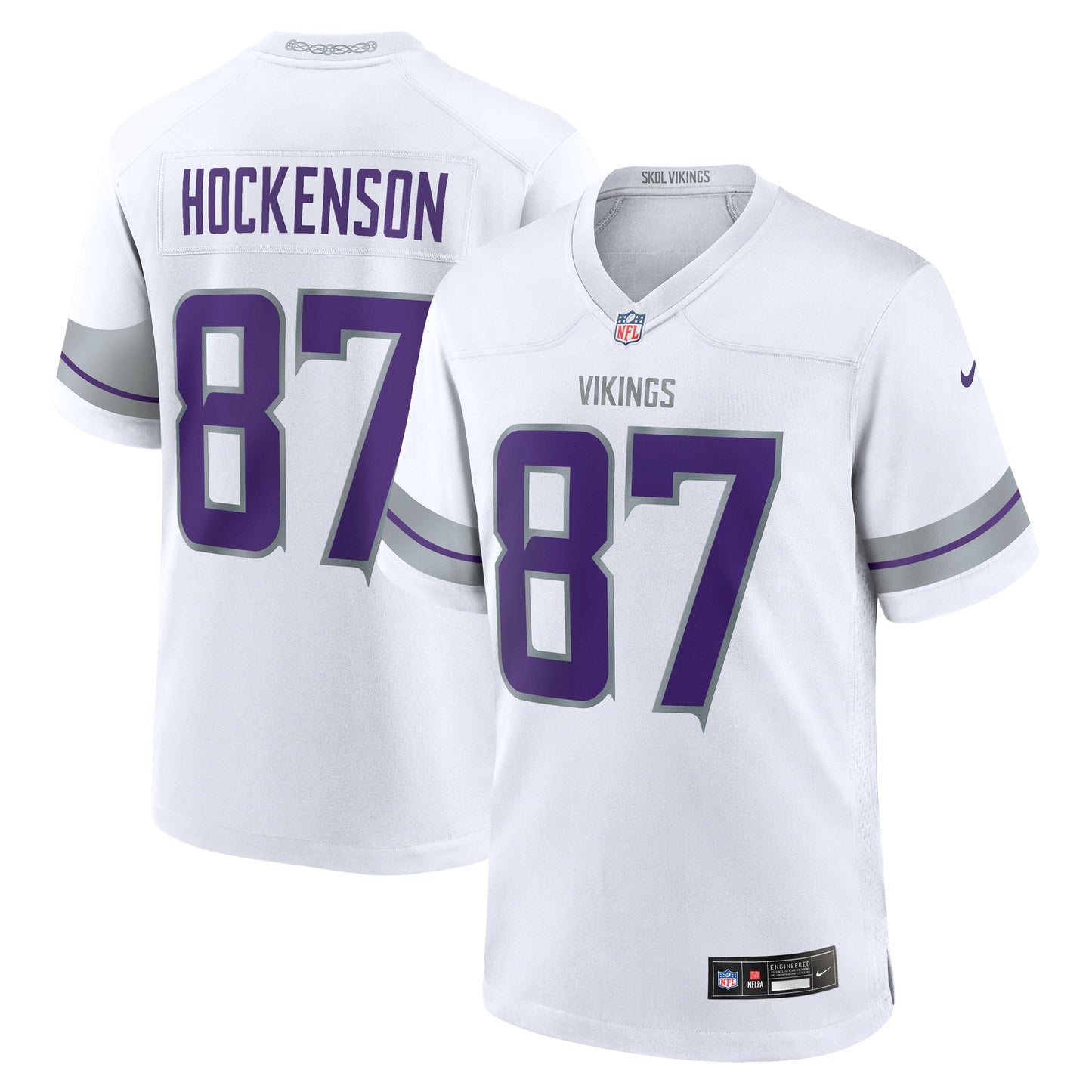 Minnesota Vikings T.J. Hockenson White Alternate Game Player Jersey