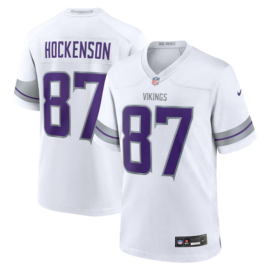 Minnesota Vikings T.J. Hockenson White Alternate Game Player Jersey