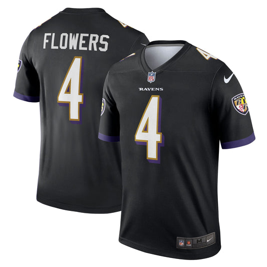 Baltimore Ravens Zay Flowers Black Legend Player Performance Top