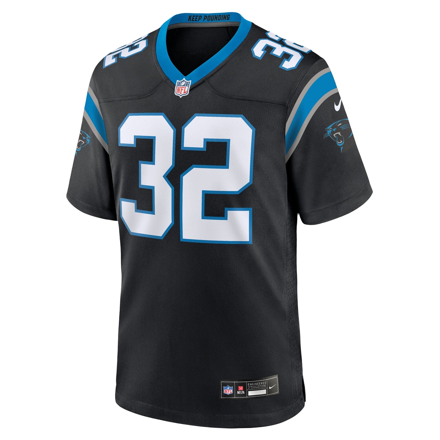 Carolina Panthers Trevin Wallace Black Team Game Jersey