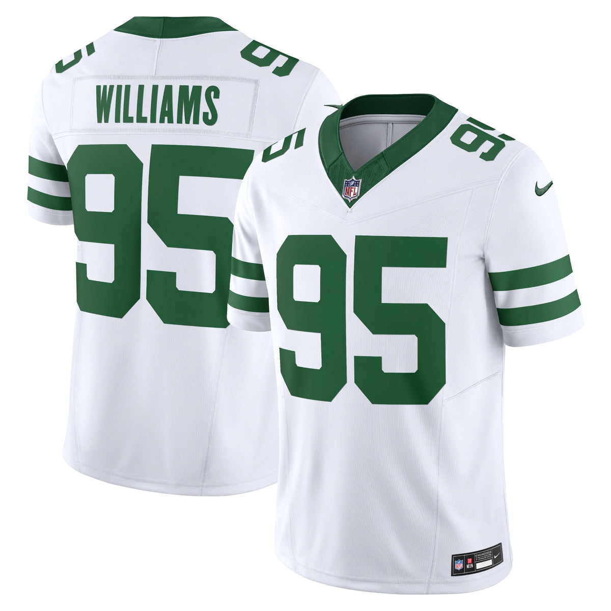 Quinnen Williams New York Jets Nike Vapor F.U.S.E. Limited Jersey - Legacy White