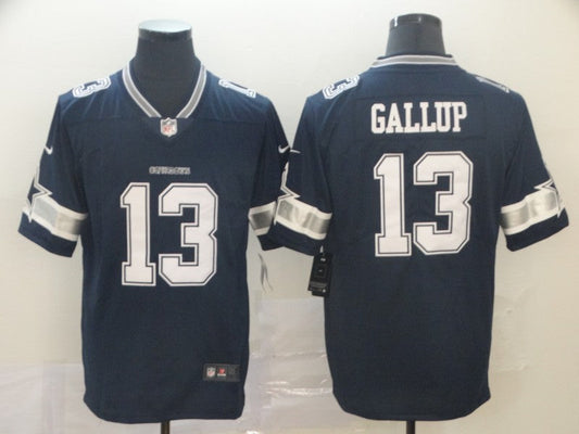 Men's Dallas Cowboys Michael Gallup #13 Navy Game Player Jersey1