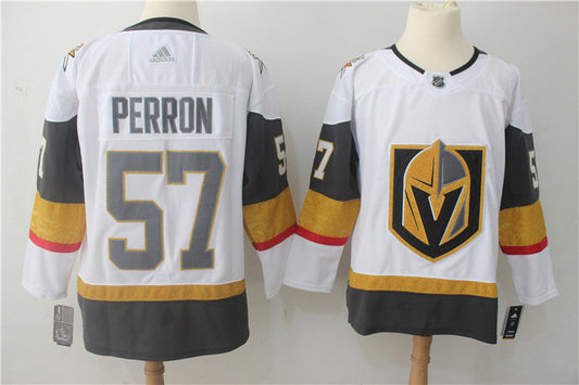Men's Vegas Golden Knights David Perron #57 White Breakaway Player Jersey1