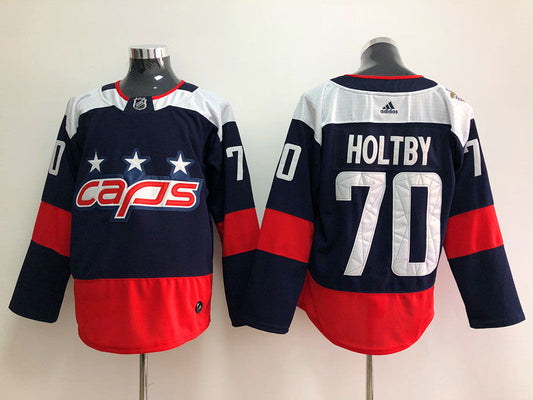 Men's Washington Capitals Braden Holtby #70 Navy Home Breakaway Player Jersey1