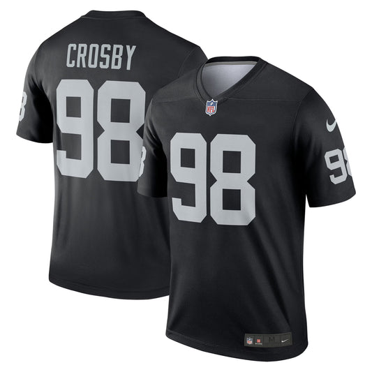 Las Vegas Raiders Maxx Crosby Black Legend Player Performance Top