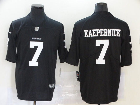 Men's San Francisco 49ers #7 Colin Kaepernick Player Jersey1 Black