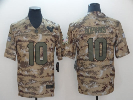 Men's Houston Texans DeAndre Hopkins #10 Camouflage Game Jersey1