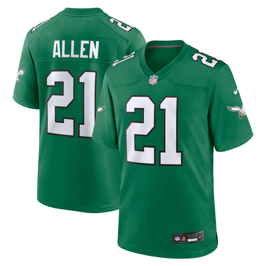 Philadelphia Eagles Eric Allen Kelly Green Retired Player Alternate Game Jersey