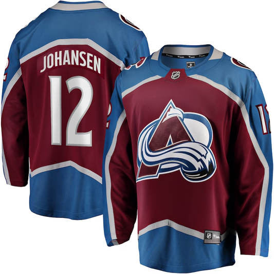 Men's Colorado Avalanche Ryan Johansen #12 Maroon Home Breakaway Jersey1