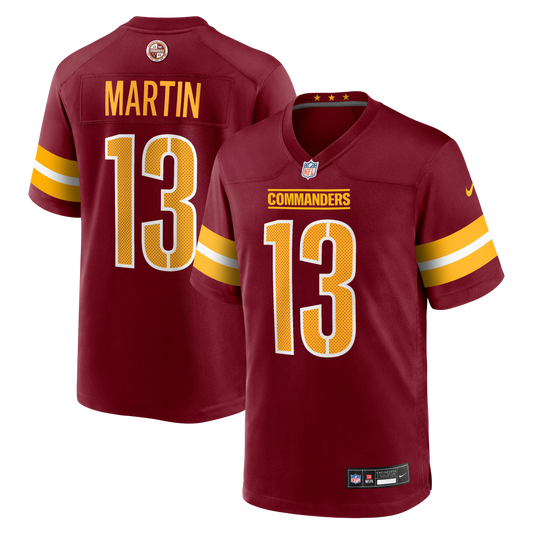 Washington Commanders Tay Martin Burgundy Team Game Jersey
