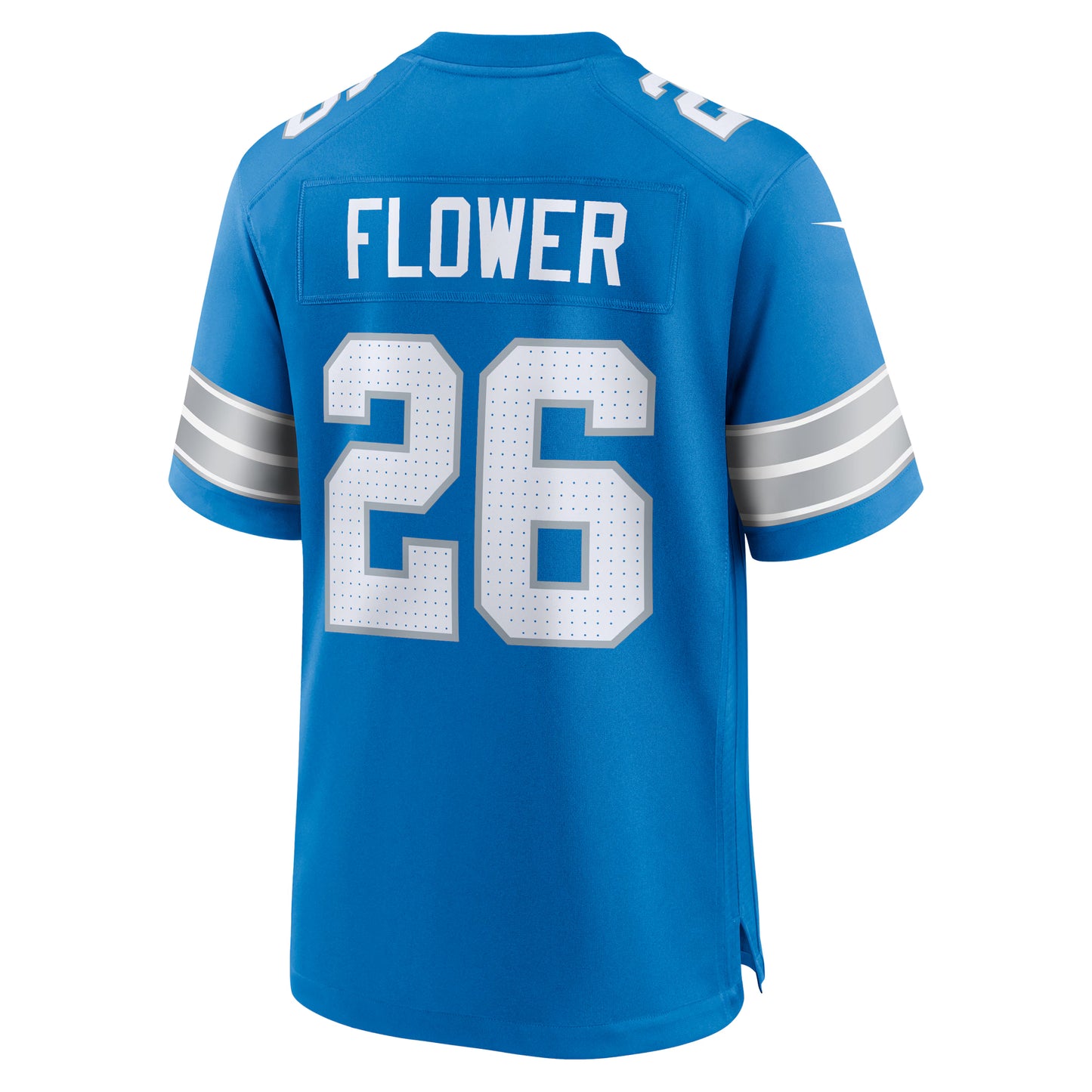 Detroit Lions Tre Flowers Blue Team Game Jersey