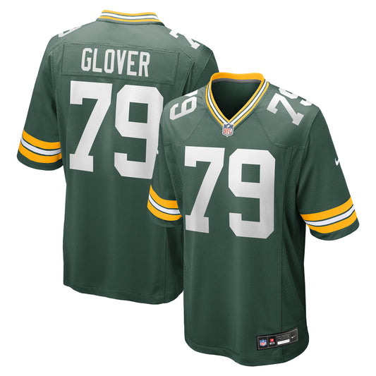 Green Bay Packers Travis Glover Green Game Jersey