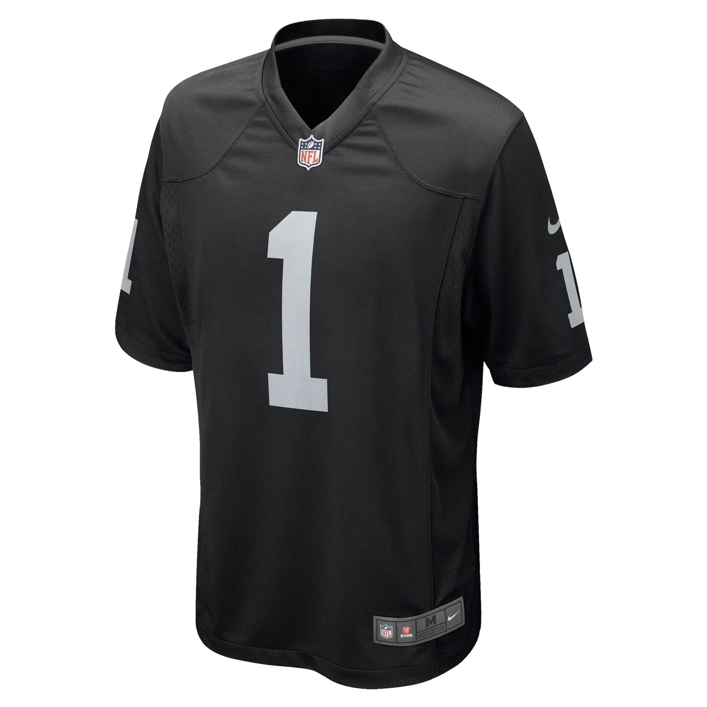 Las Vegas Raiders Number 1 Dad Black Game Jersey