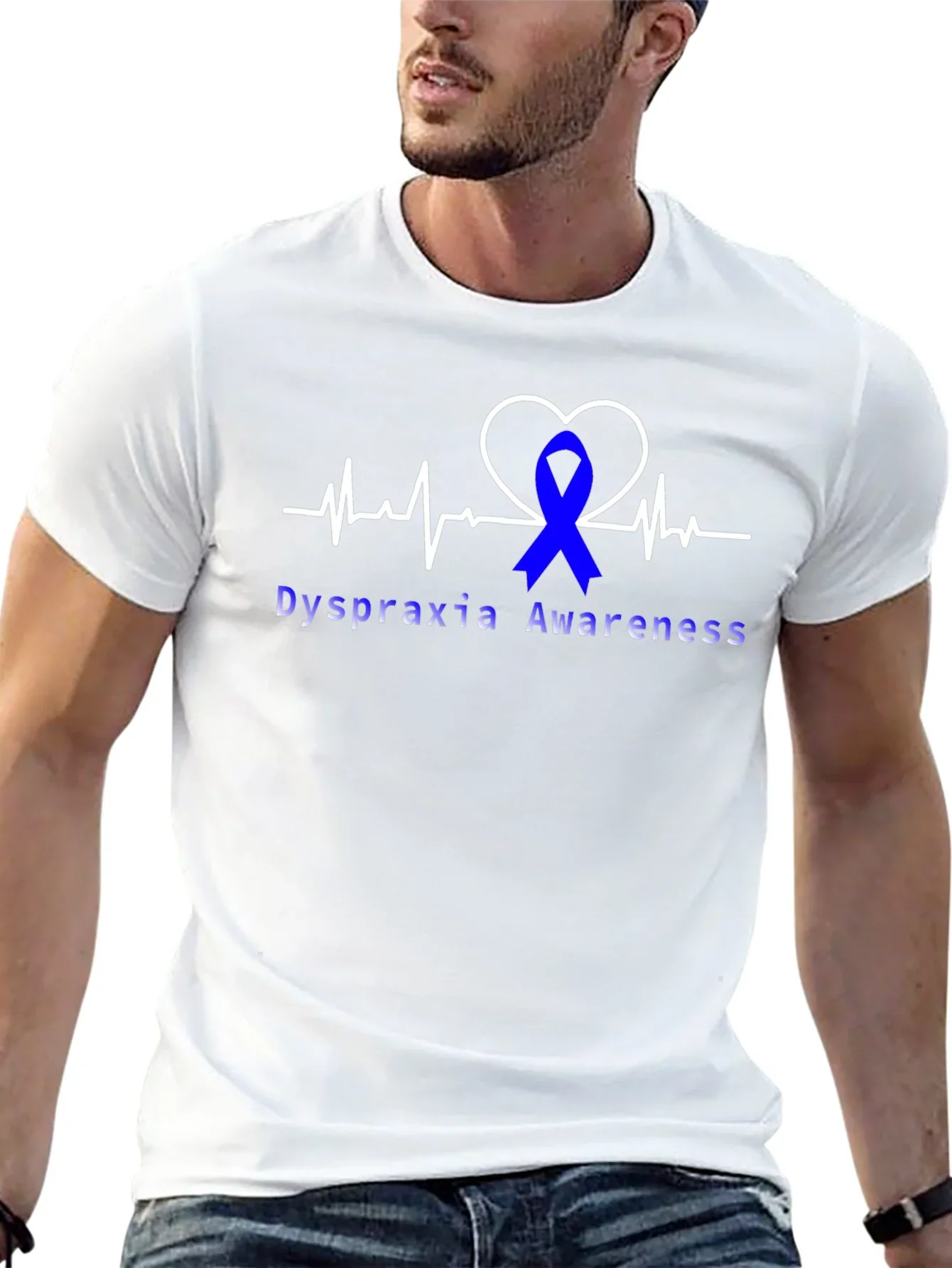 Dyspraxia Awareness Heartbeat T-Shirt