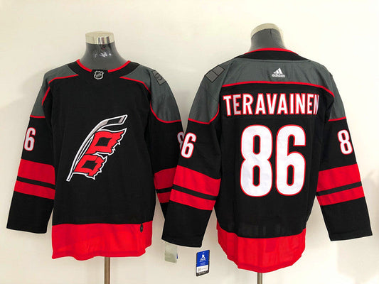 Men's Carolina Hurricanes Teuvo Teravainen #86 Black Player jersey