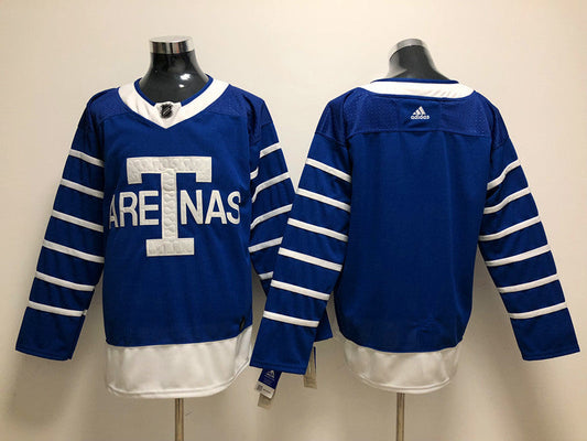 Men's Toronto Maple Leafs Blue Blank Player jersey
