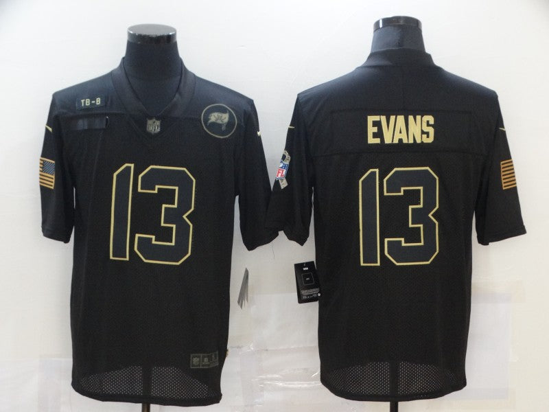Men's Tampa Bay Buccaneers Mike Evans #13 Black Player Game Jersey1