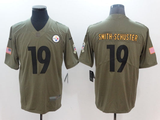Men's Pittsburgh Steelers JuJu Smith-Schuster #19 Brown Alternate Game Jersey1