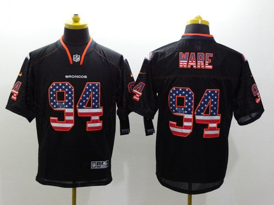Men's Denver Broncos DeMarcus Ware #94 Black Game Player Jersey1