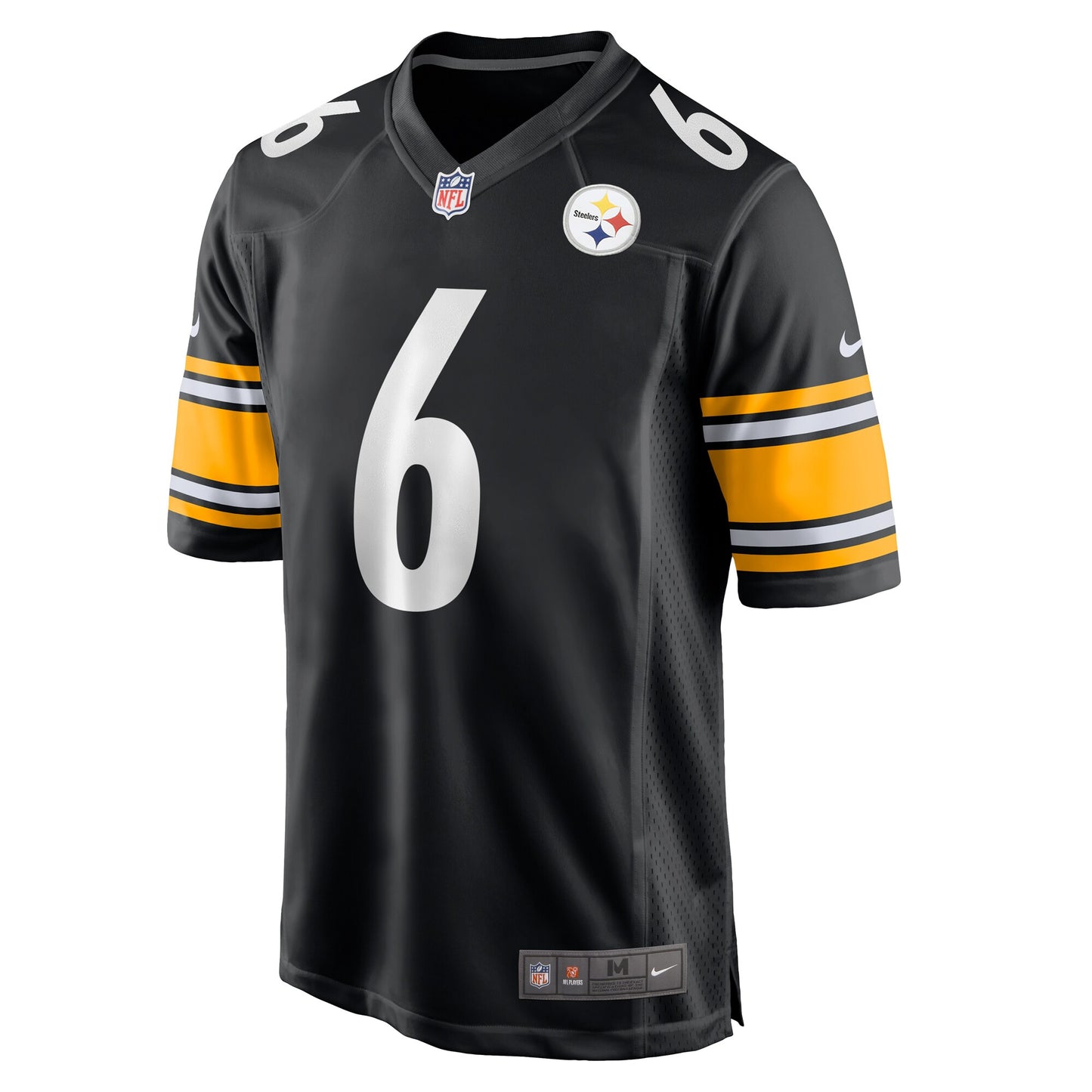 Pittsburgh Steelers Patrick Queen Black Game Player Jersey