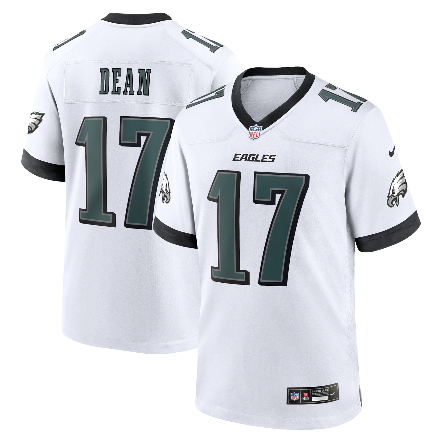 Philadelphia Eagles Nakobe Dean White White Game Jersey