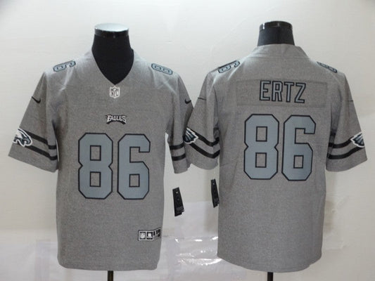 Men's Philadelphia Eagles Zach Ertz #86 Gray Game Player Jersey1