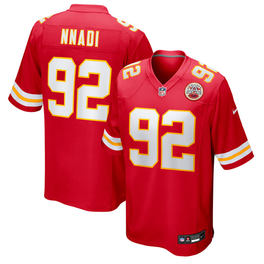 Kansas City Chiefs Derrick Nnadi Red Team Game Jersey