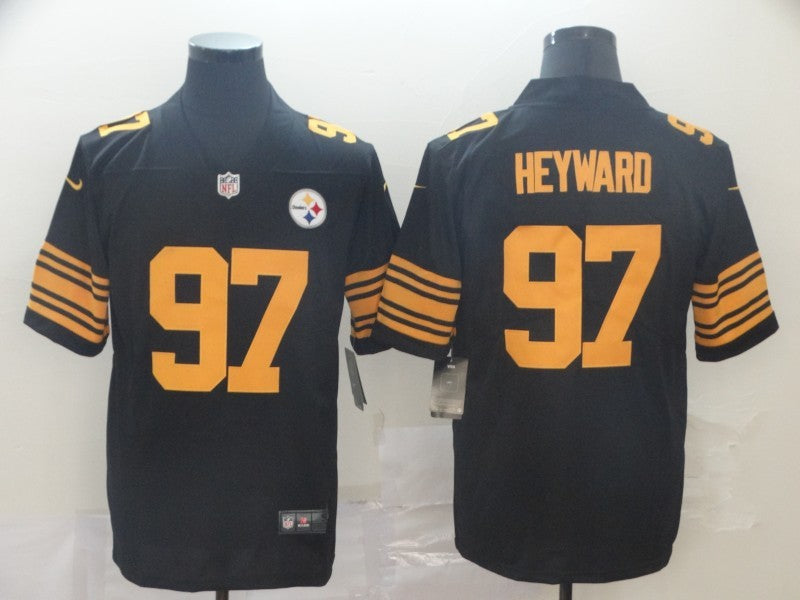 Men's Pittsburgh Steelers Cameron Heyward #97 Black Alternate Legend Jersey1