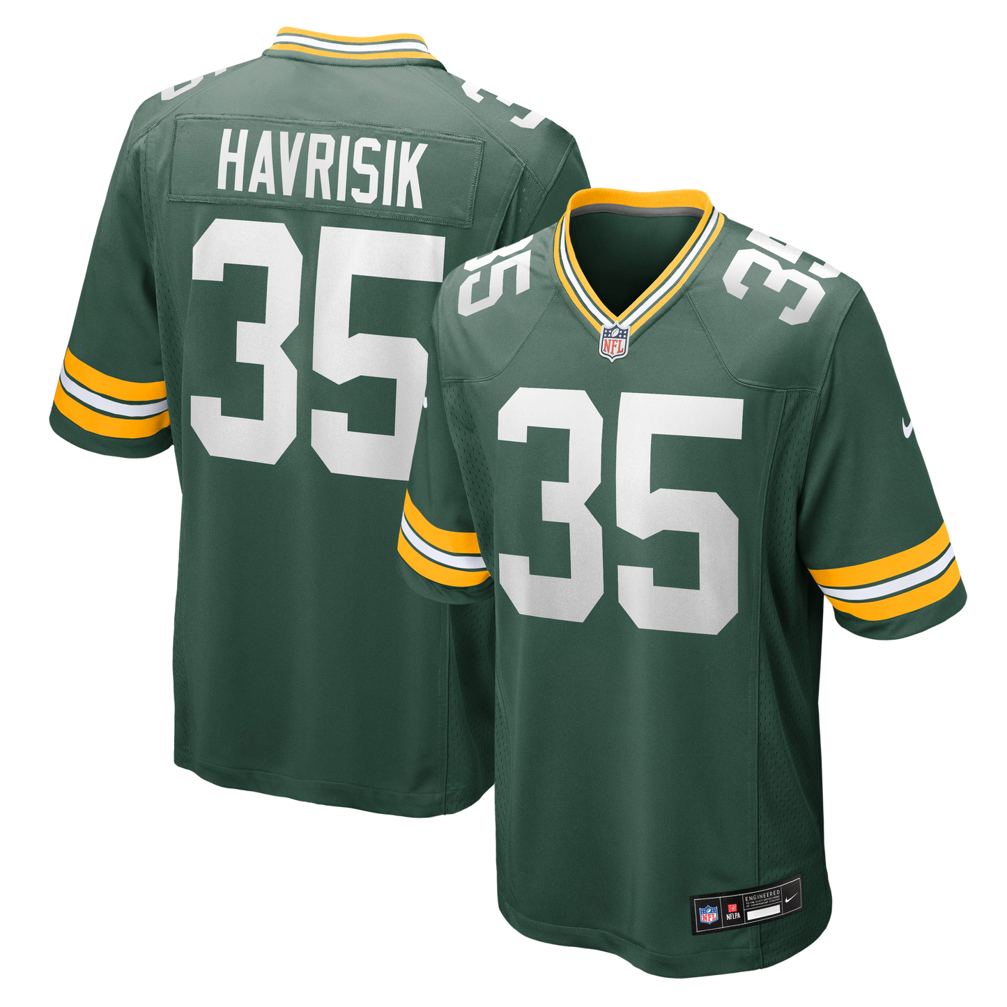 Green Bay Packers Lucas Havrisik Green Team Game Jersey