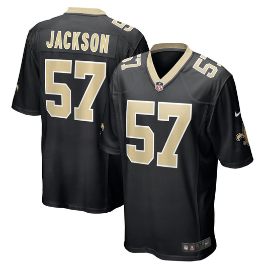 New Orleans Saints Rickey Jackson Black Retired Player Jersey