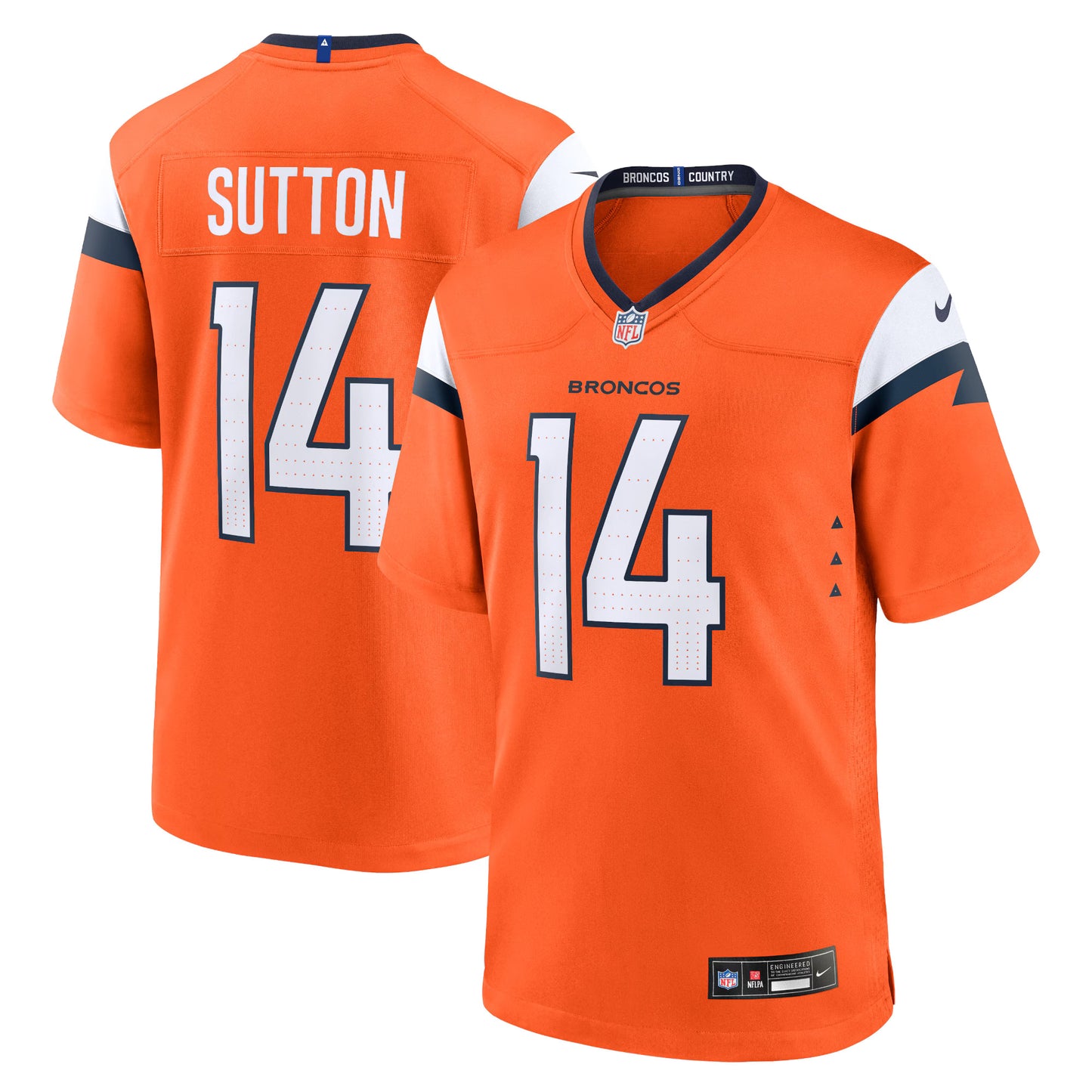 Denver Broncos Courtland Sutton Orange Mile High Collection Game Jersey