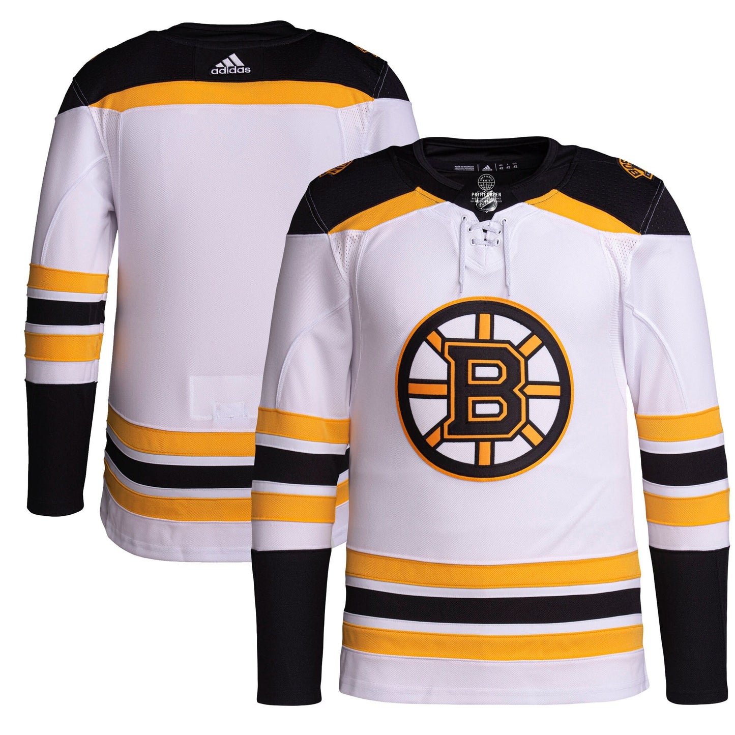 Boston Bruins   Men's Away Primegreen   Jersey - White